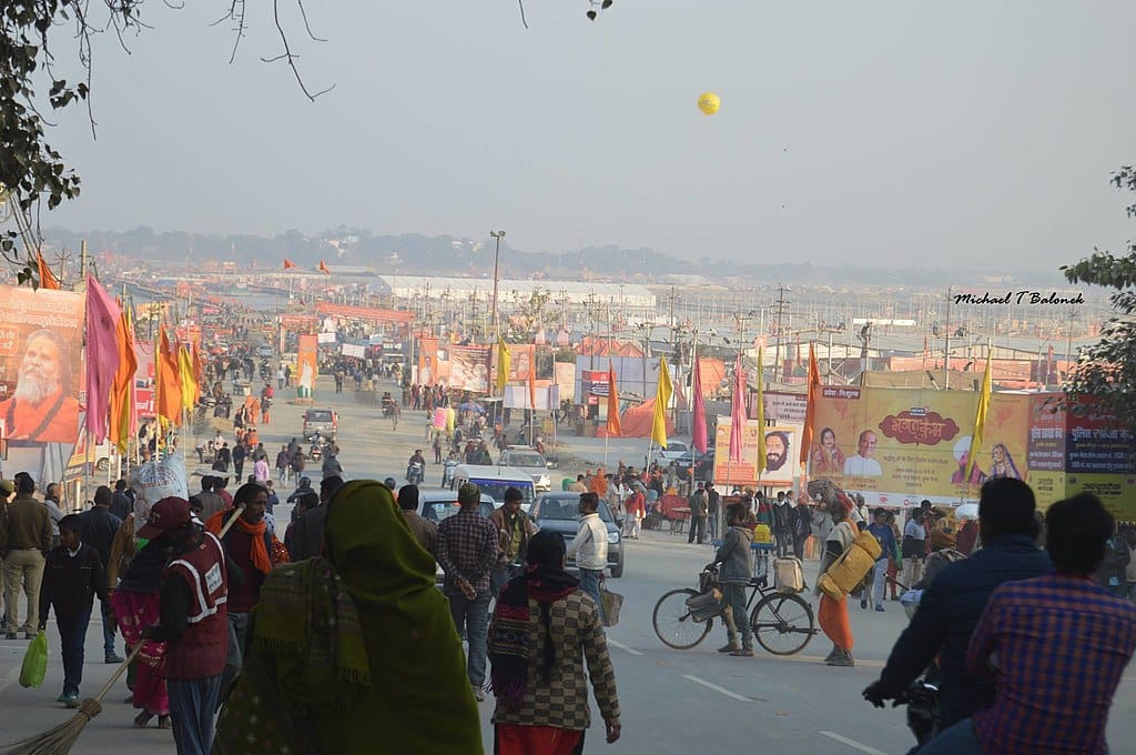 Prayagraj Kumbh Mela View From Hill